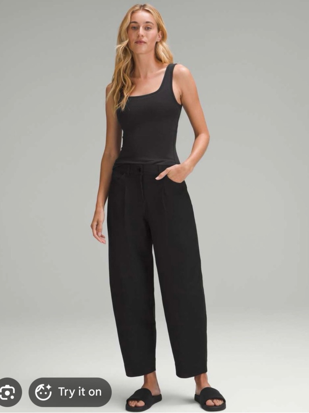 lululemon athletica City Sleek 5-Pocket Barrel-Leg Pant - Black